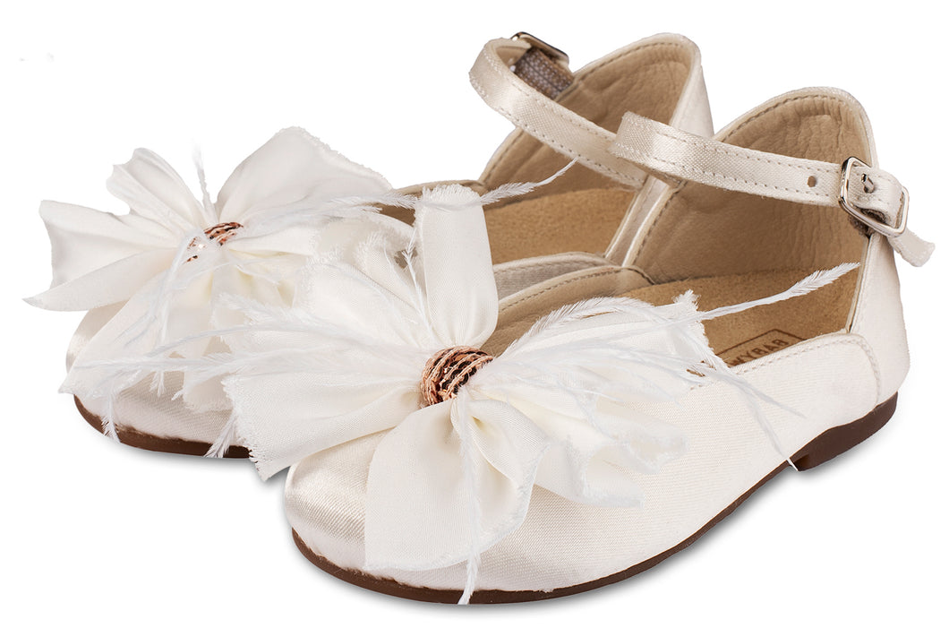 French Fabric Shoes with Bow